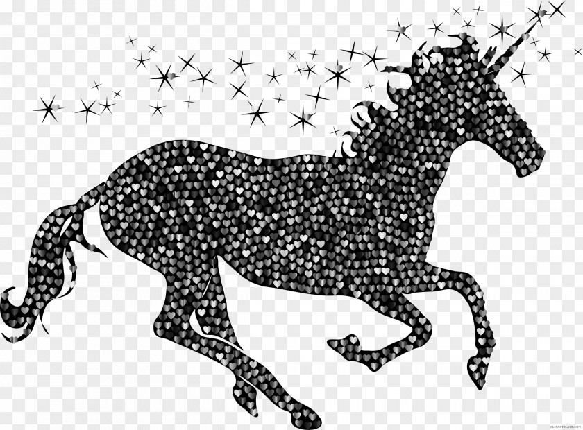 Horse Unicorn Clip Art Silhouette PNG