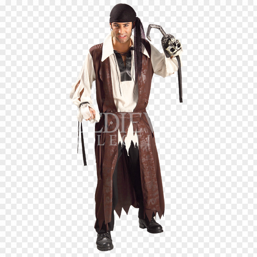 Pirate Costume Party Halloween Piracy Caribbean PNG