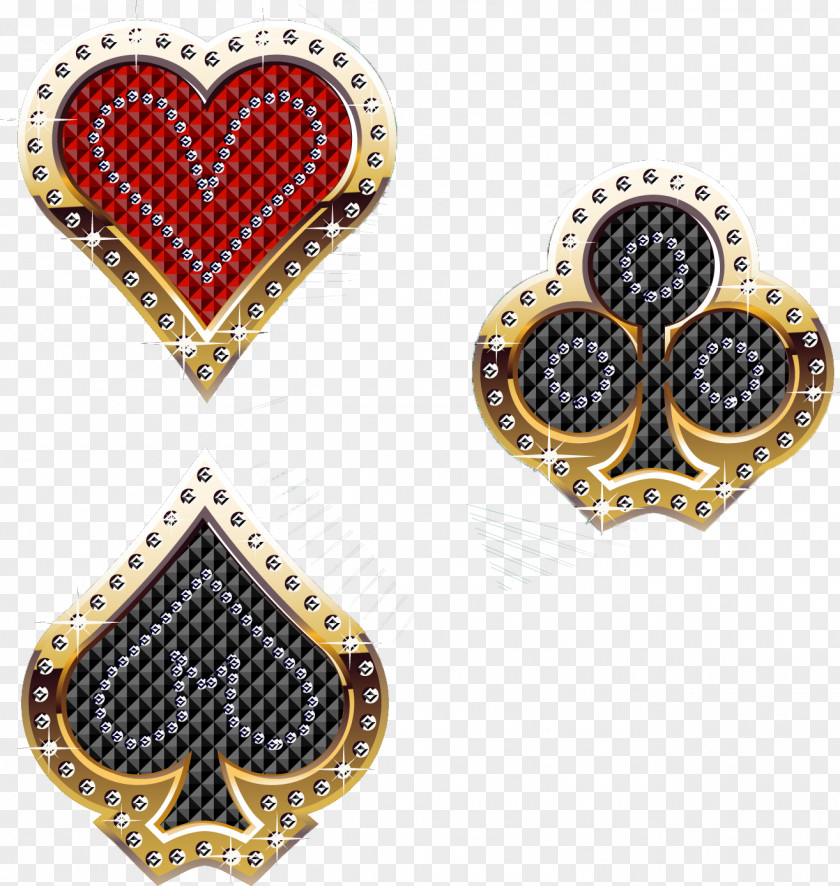 Casino Suit Poker Playing Card PNG card, Exquisite poker decorative elements clipart PNG