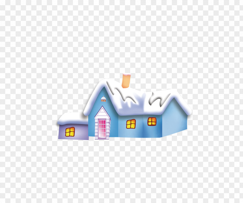 Vector Snow House Christmas PNG