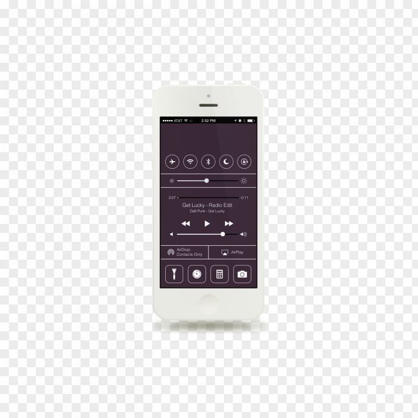 White Apple Phone IPhone 6 5s Flat Design User Interface Download PNG