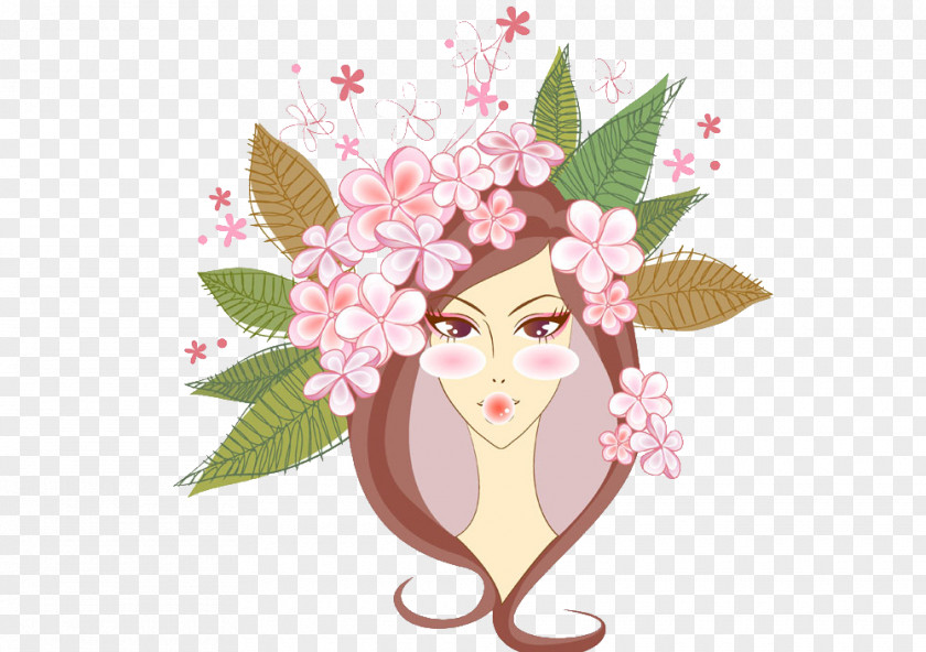 Creative Woman Picture Material It Child Make-up Bijin PNG