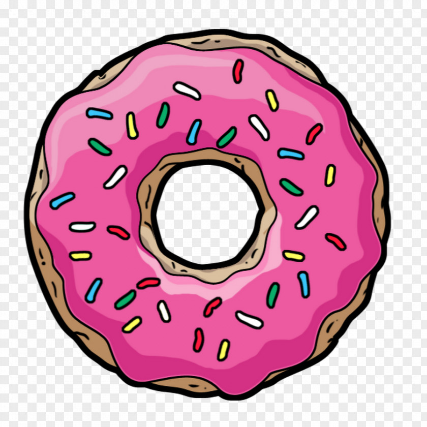 Donuts Homer Simpson Sprinkles Clip Art PNG