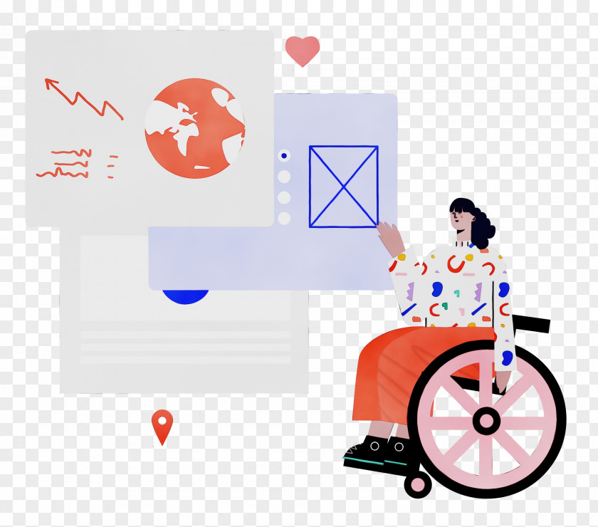 Drawing Traditionally Animated Film Visual Arts Wheelchair Logo PNG