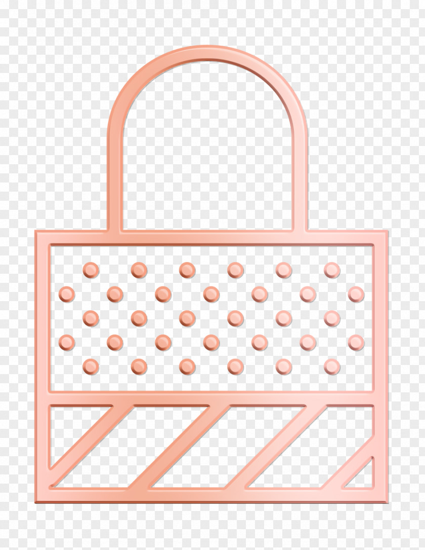 Fashion Accessory Bag Lock Icon Essential Set Locked PNG