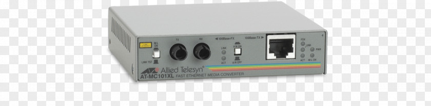 Fiber Media Converter Allied Telesis Fast Ethernet 100BASE-FX Optical PNG