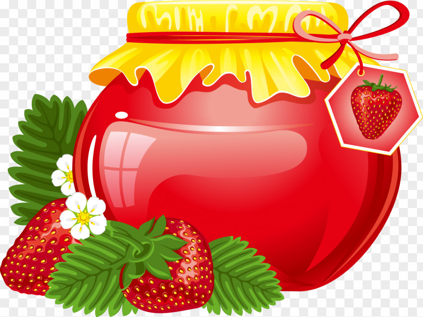 Canned Fruit Strawberry Marmalade Preserves Royalty-free Clip Art PNG