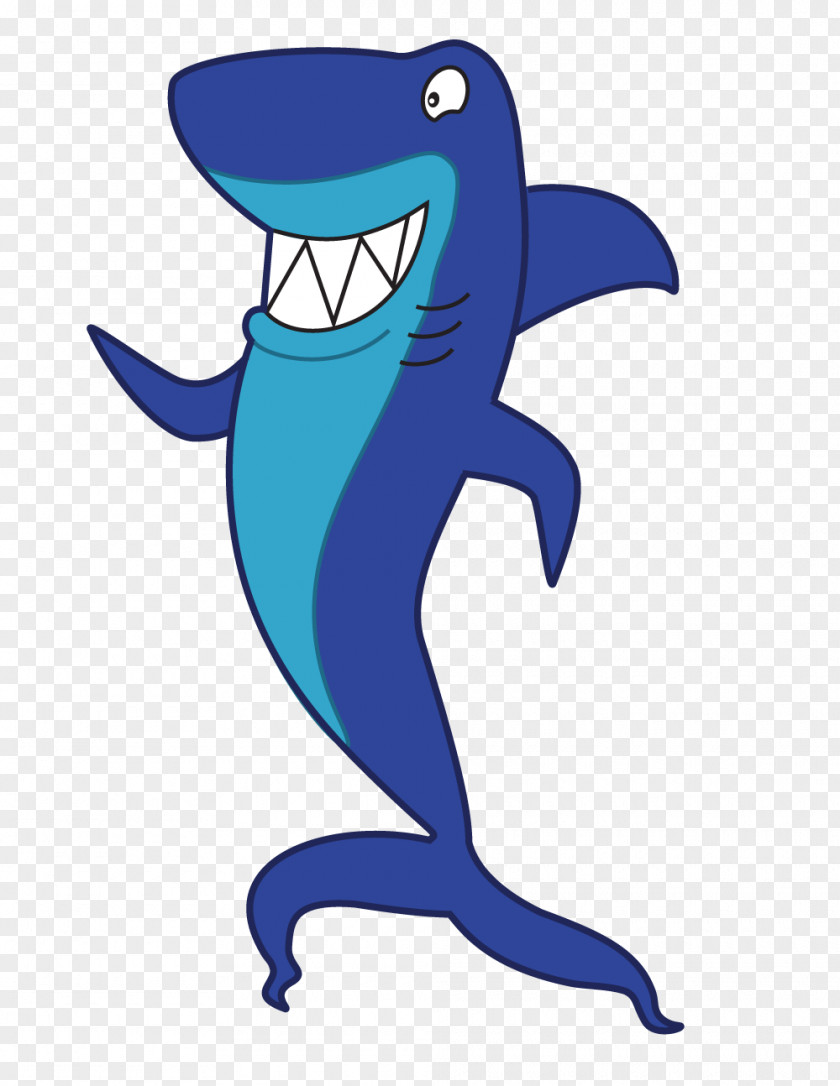 Sharks Shark Cartoon Chondrichthyes Fish Running PNG