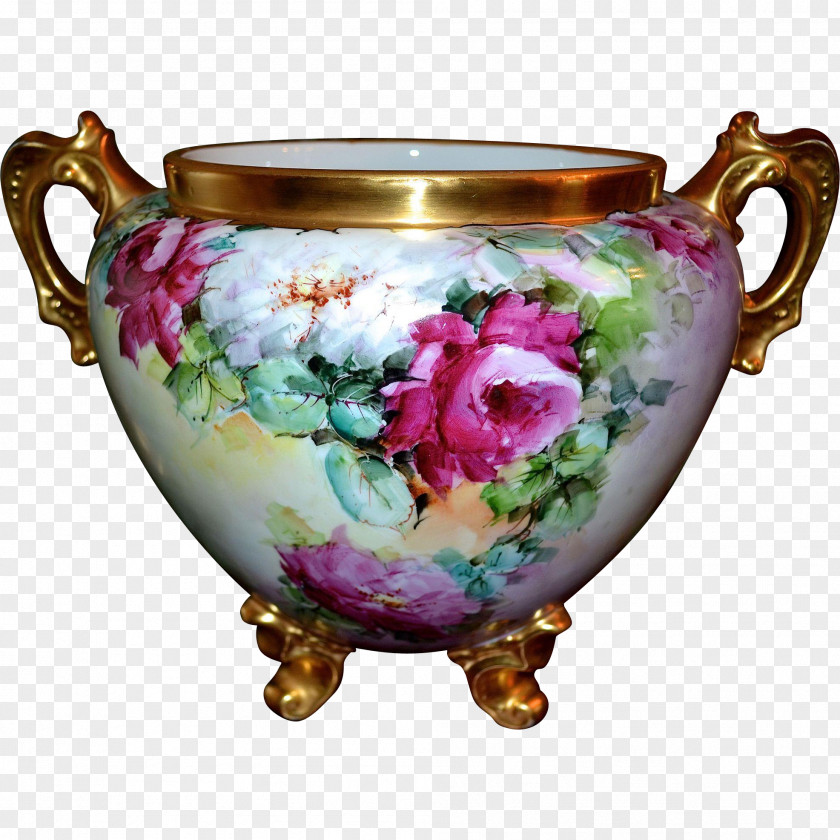 Vase Limoges Porcelain Jardiniere PNG