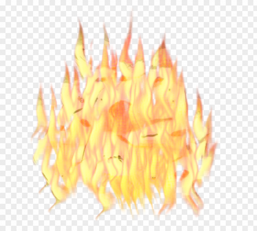 Yellow Fire Flame PNG