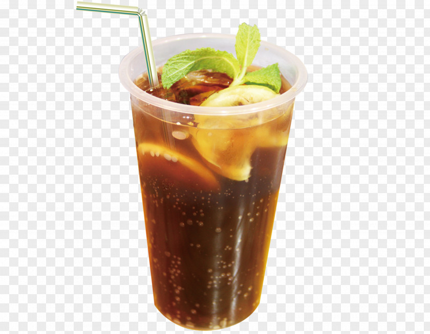 A Glass Of Juice Rum And Coke Non-alcoholic Drink PNG