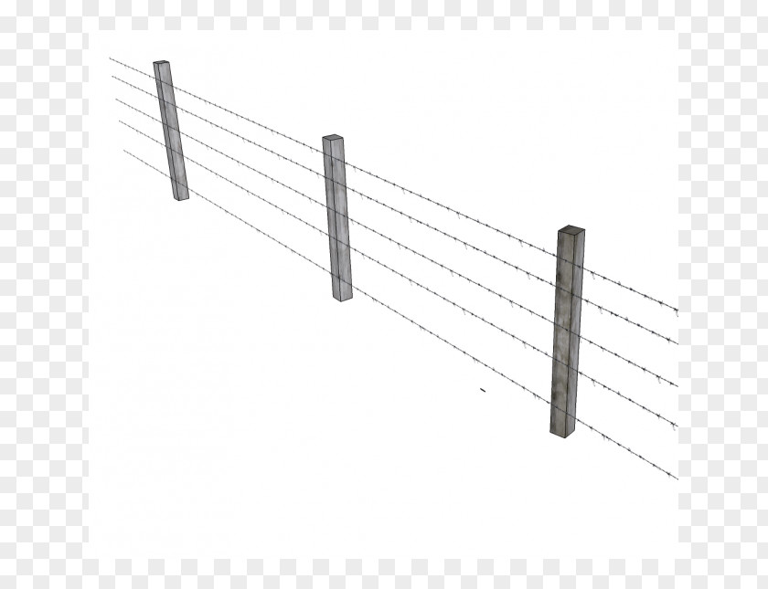 Barbwire Fence Wrought Iron Gate 3D Modeling Chain-link Fencing PNG