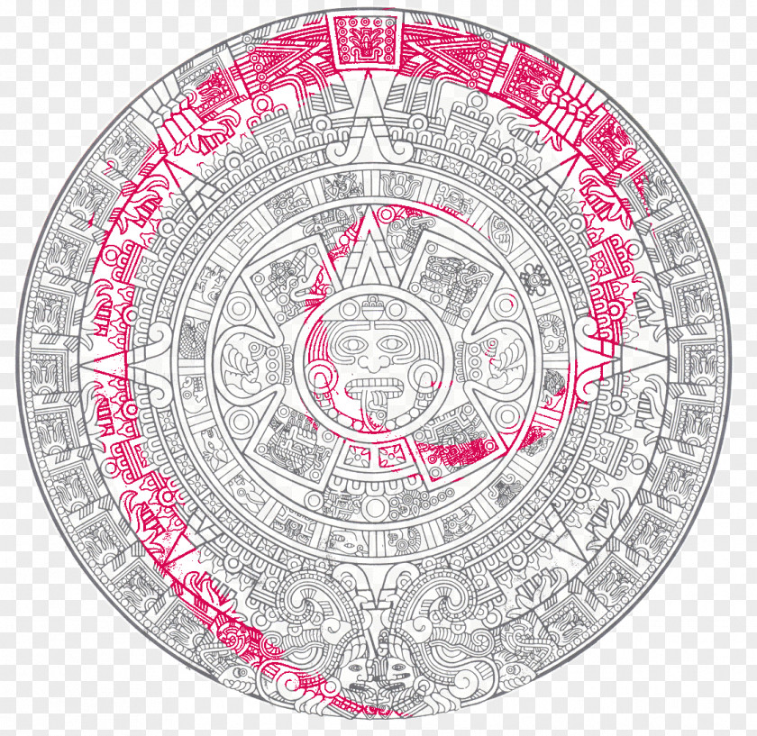 Aztec Maya Civilization Calendar Stone PNG