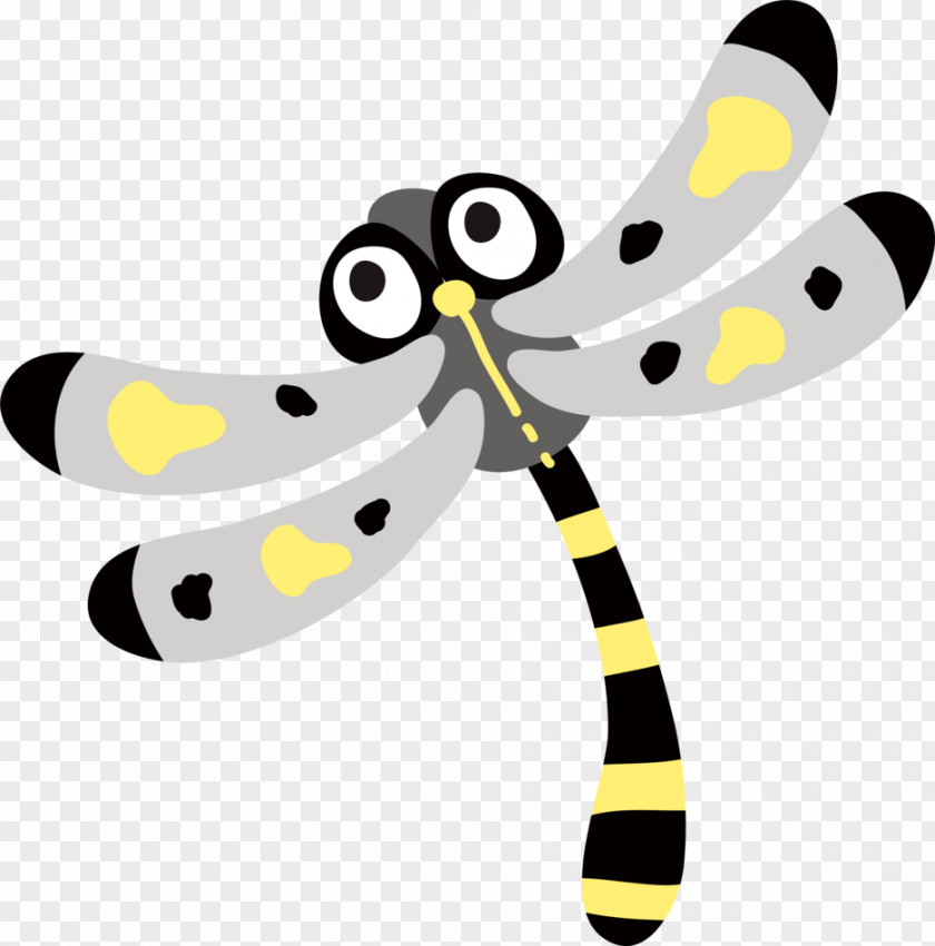 Black And Yellow Dragonfly Butterfly Insect Bee Drawing PNG