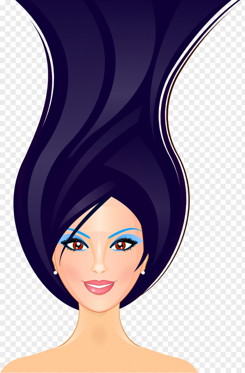 Cartoon Beauty Hair Silk Hairdresser Parlour Hairstyle PNG