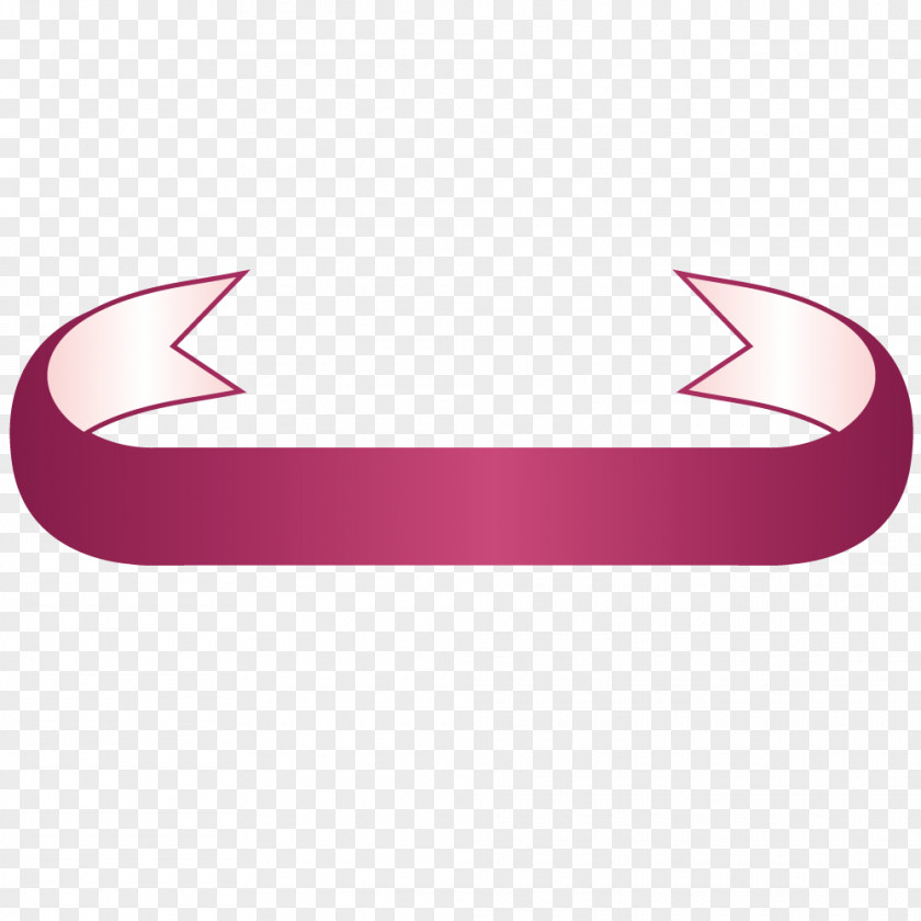 Semicircular Red Gradient Vector Ribbons PNG