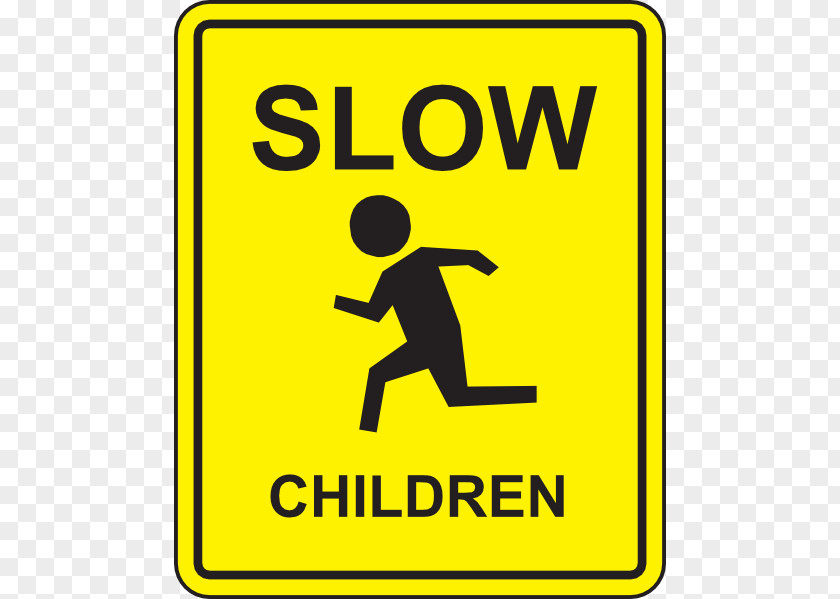 Slow Sign Cliparts School Zone Traffic Warning PNG