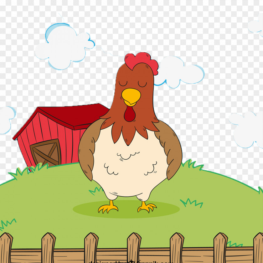 Flat Chicken Coop Farm PNG