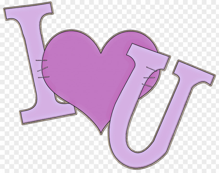 Love Heart Purple Violet Pink Text Lilac PNG