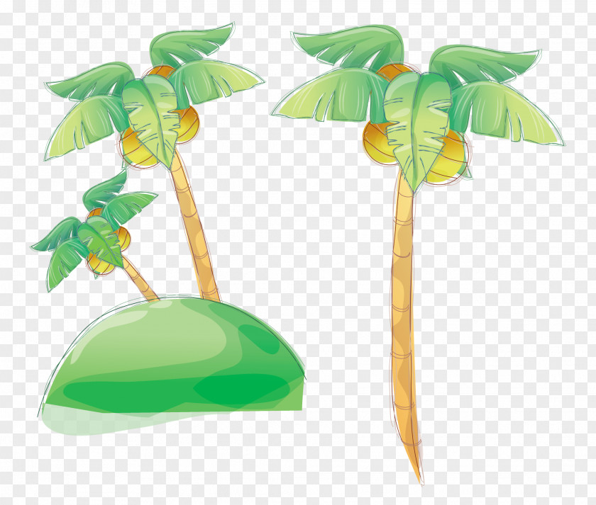 Palm Tree Presentation Clip Art PNG