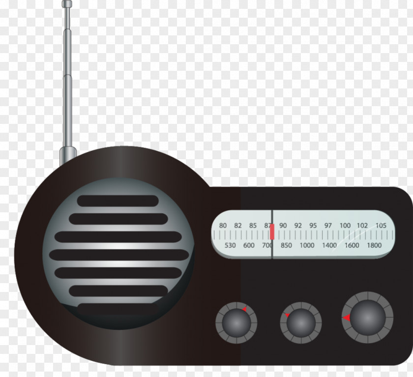 Retro FM Radio Golden Age Of Microphone Antique PNG
