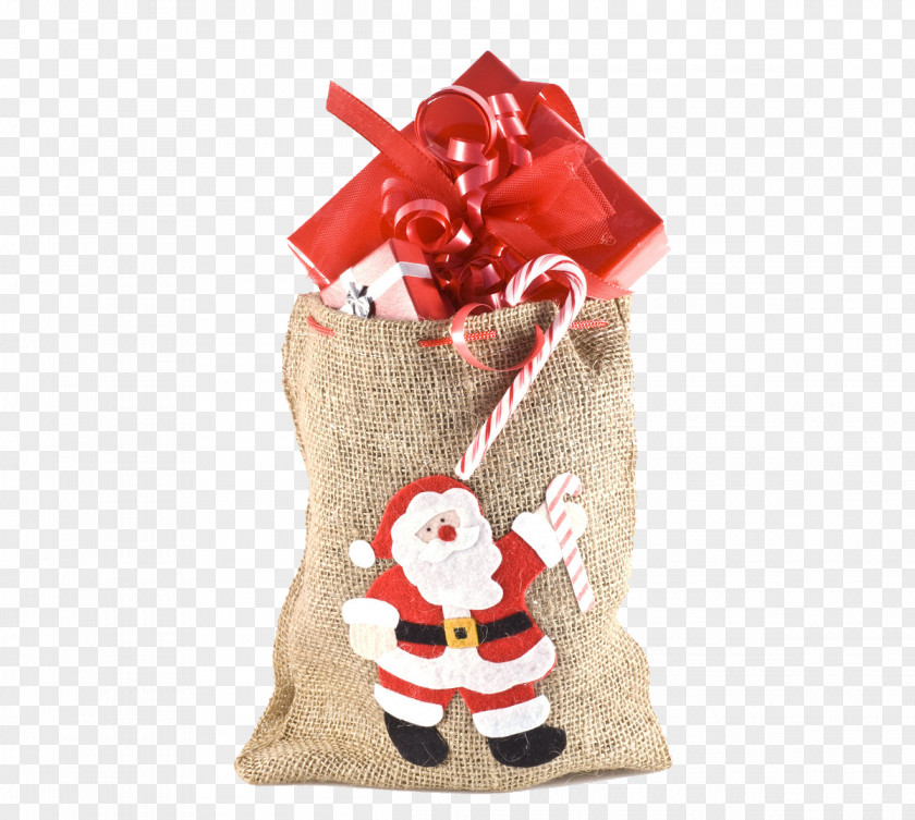 Santa Claus Christmas Stocking Gift Idea Child PNG