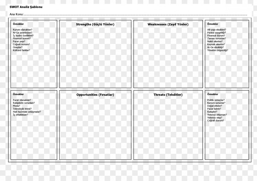 Swot Paper Rectangle PNG