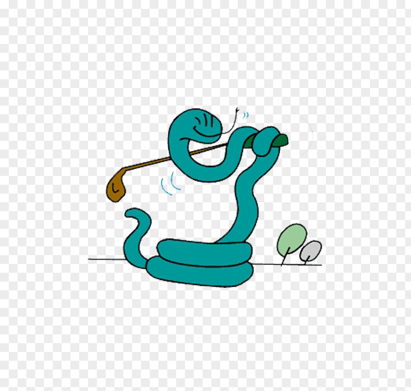 Snake Golf Chinese Zodiac Clip Art PNG