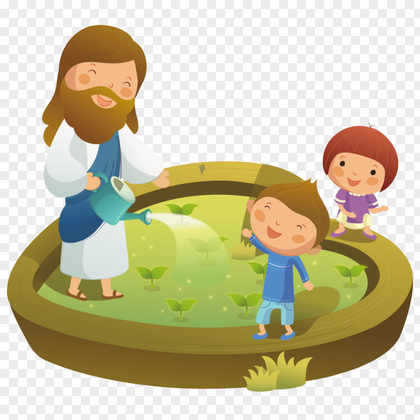 Gardening With Children PNG