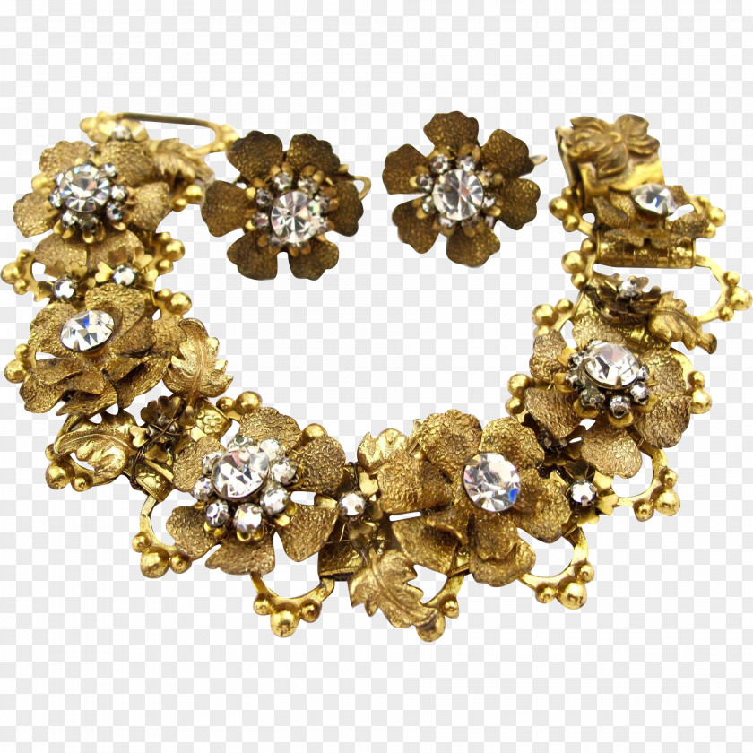 Jewellery Bracelet Earring Necklace Gold PNG