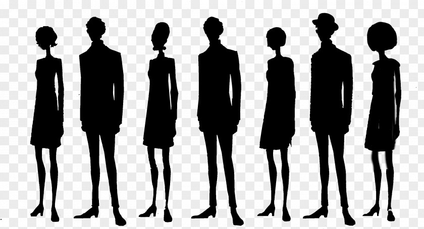 M Public Relations Human Behavior Silhouette Black & White PNG