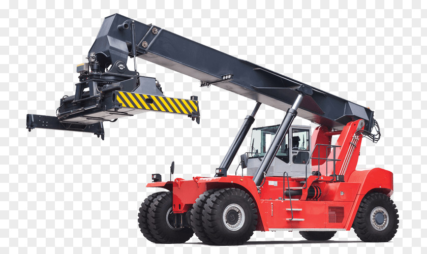 Marketing Forklift Reach Stacker Tire Intermodal Container Machine PNG