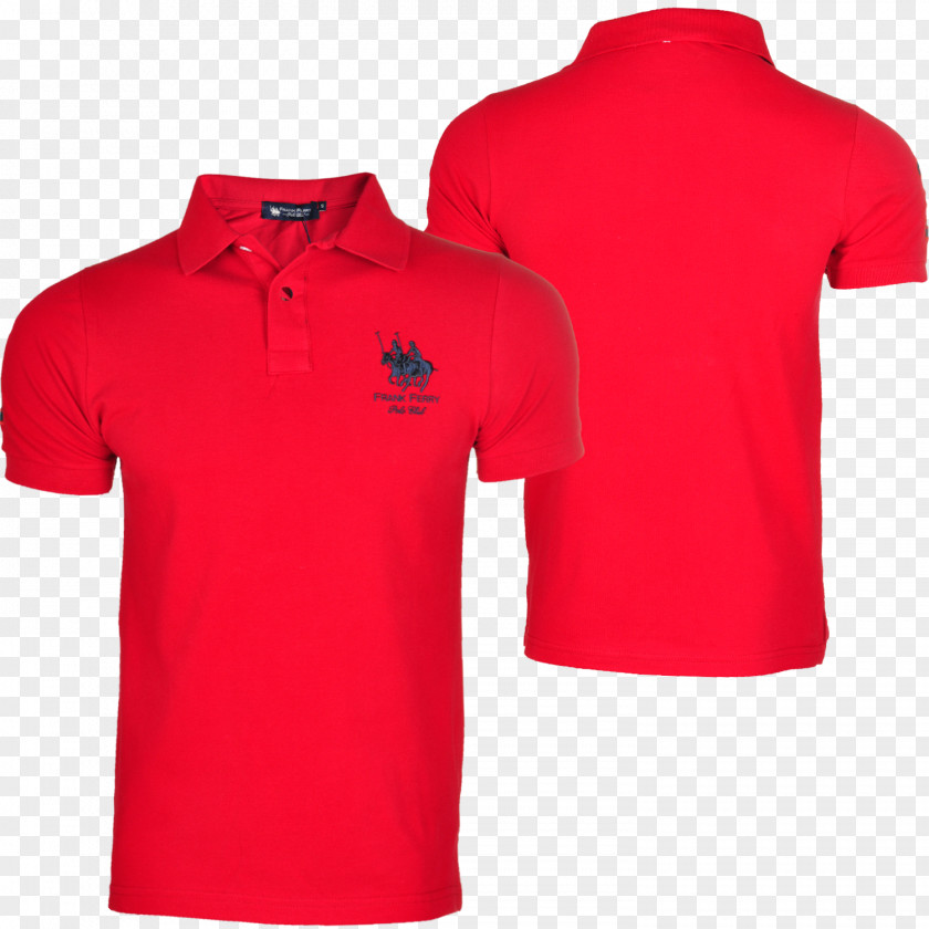 Polo T-shirt Sleeve Shirt Red PNG