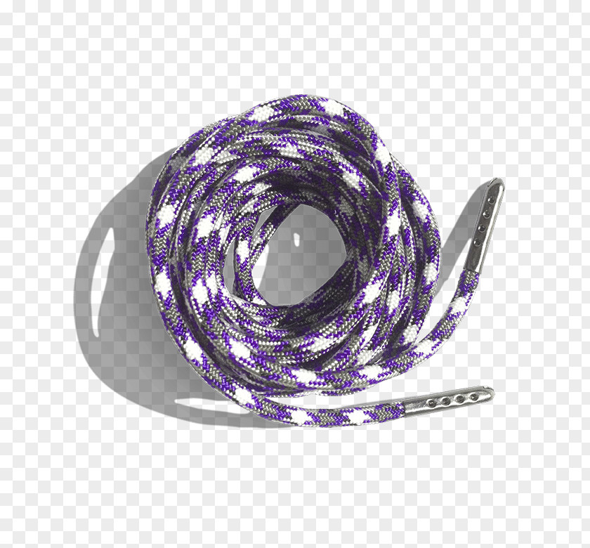 Purple Amethyst Shoelaces PNG