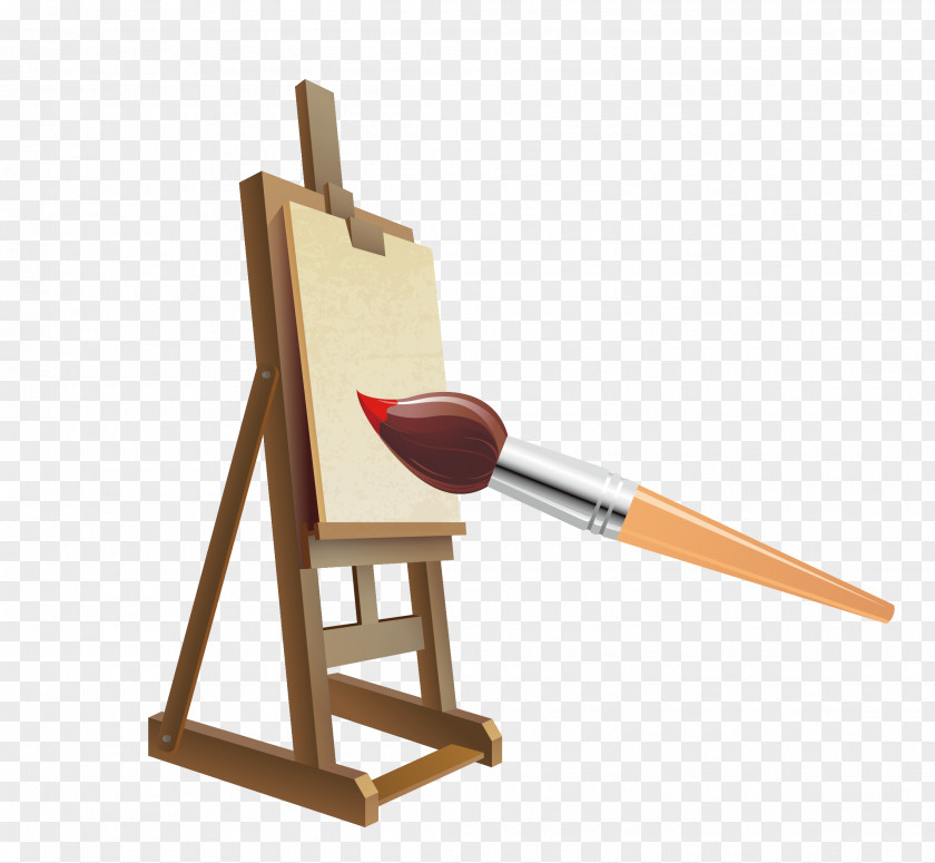 Vector Oil Painting Supplies Art Palette Drawing PNG