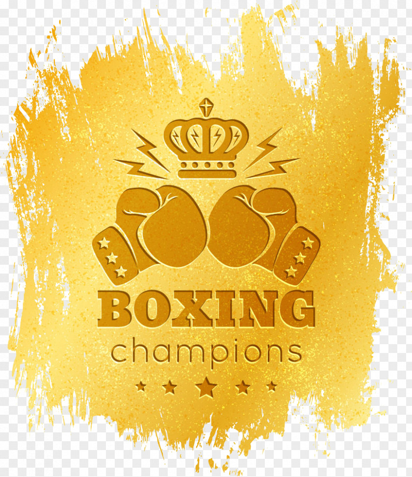 Boxing Gloves Label Glove Logo Ring PNG
