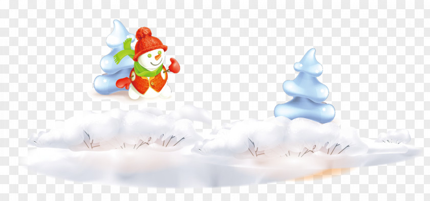 Creative Winter Snow Sky Illustration PNG