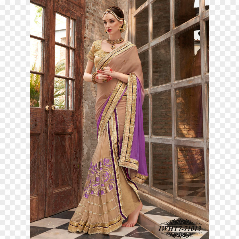 Dress Sari Gown Designer Party Fashion PNG
