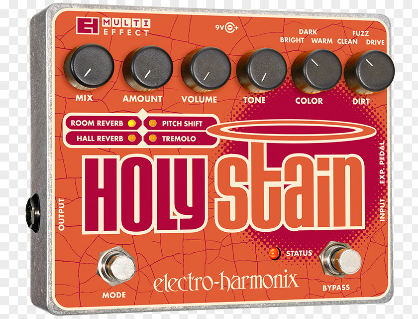 Electro-Harmonix Holy Stain Effects Processors & Pedals Audio Electronic Musical Instruments PNG