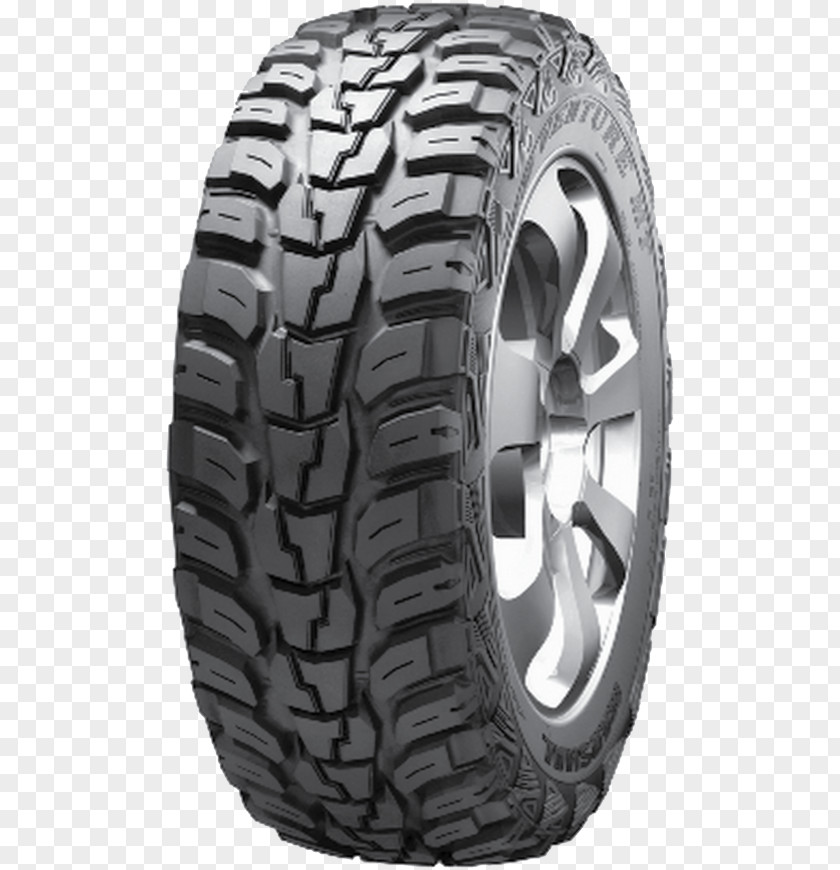 Kumho Tires 17 Tire Motor Vehicle Car Road Venture MT KL71 Ecsta W710 PNG