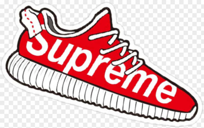 Supreme Sticker Adidas Yeezy PNG