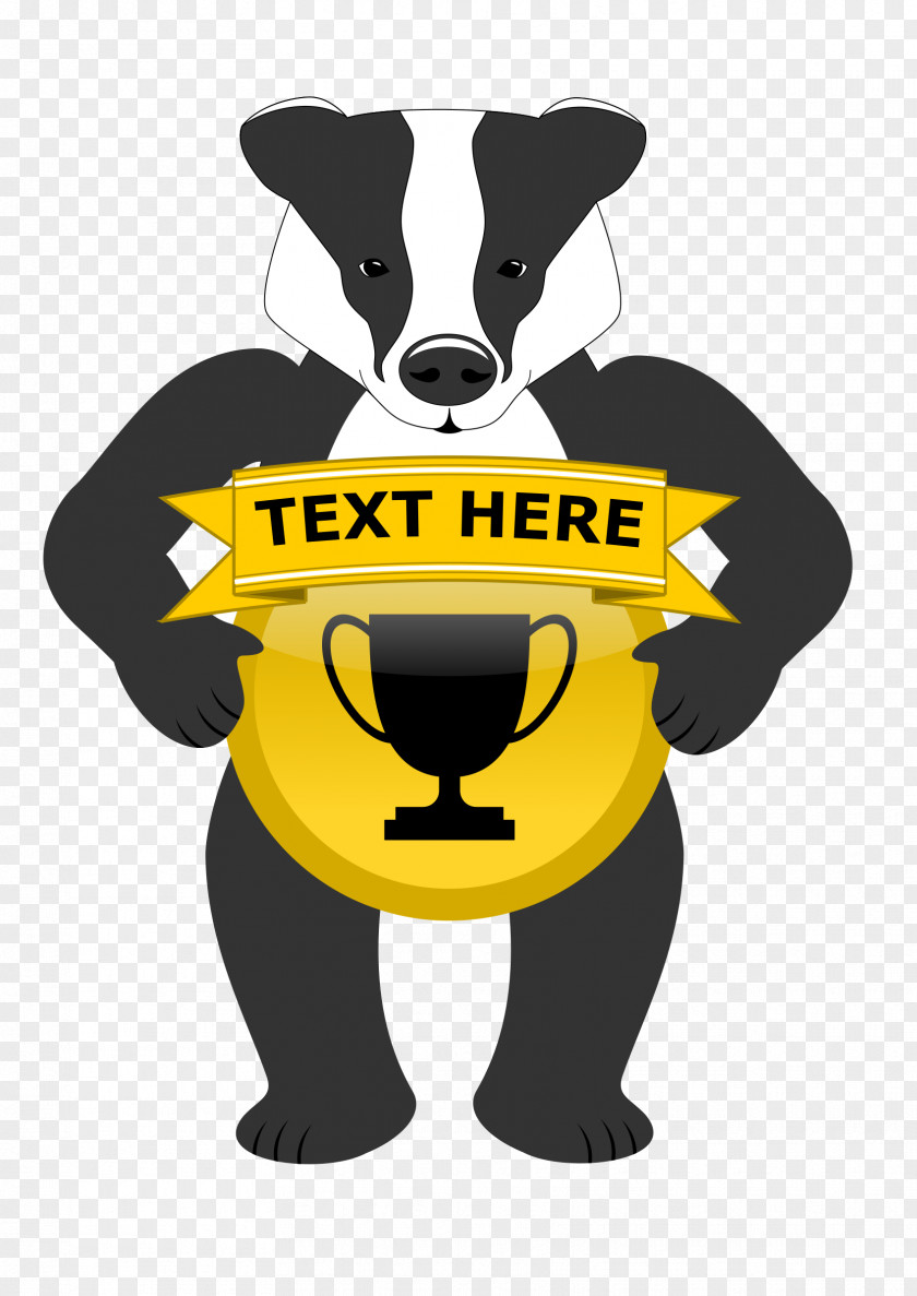 Badge Honey Badger Dog Birthday Clip Art PNG