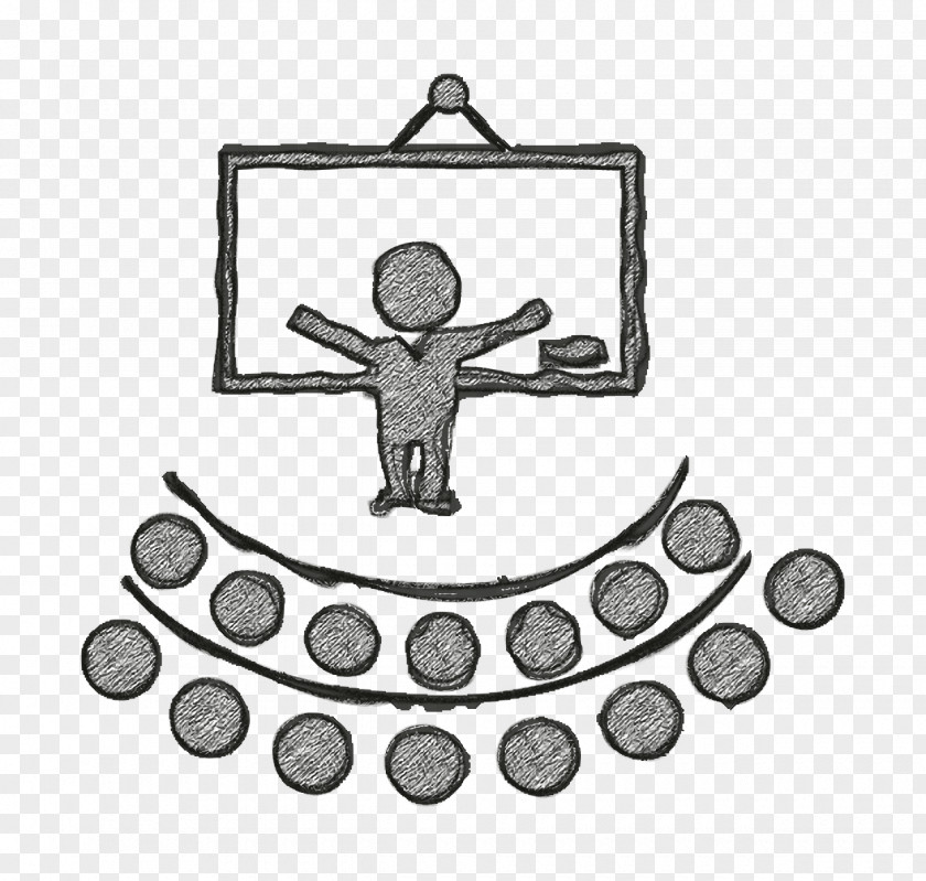 Education Icon Academic 2 Teacher Lecture In Front An Auditory PNG