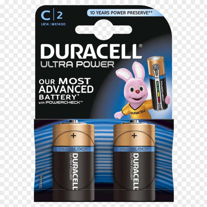 Electric Battery Alkaline Duracell AA PNG