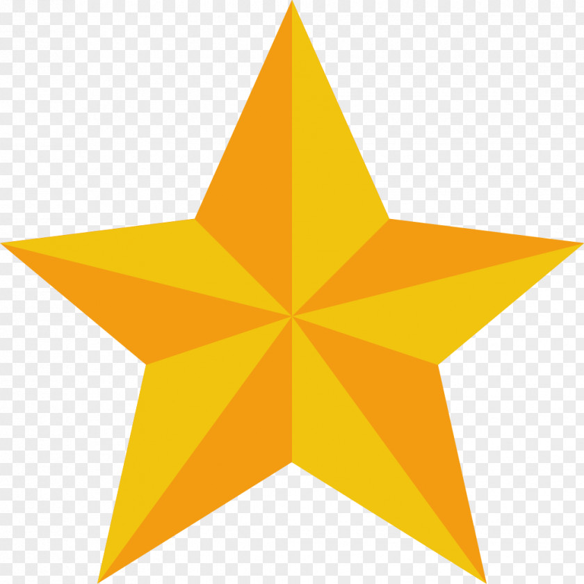 Star Alt Triangle Symmetry Yellow Font PNG