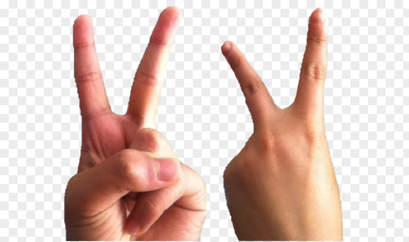 Symbol The Finger V Sign Middle Index PNG