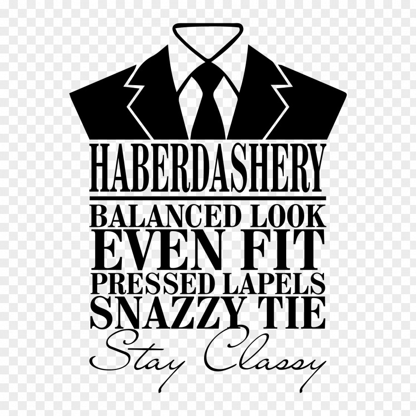 T-shirt Haberdasher Quotation Logo Pattern PNG