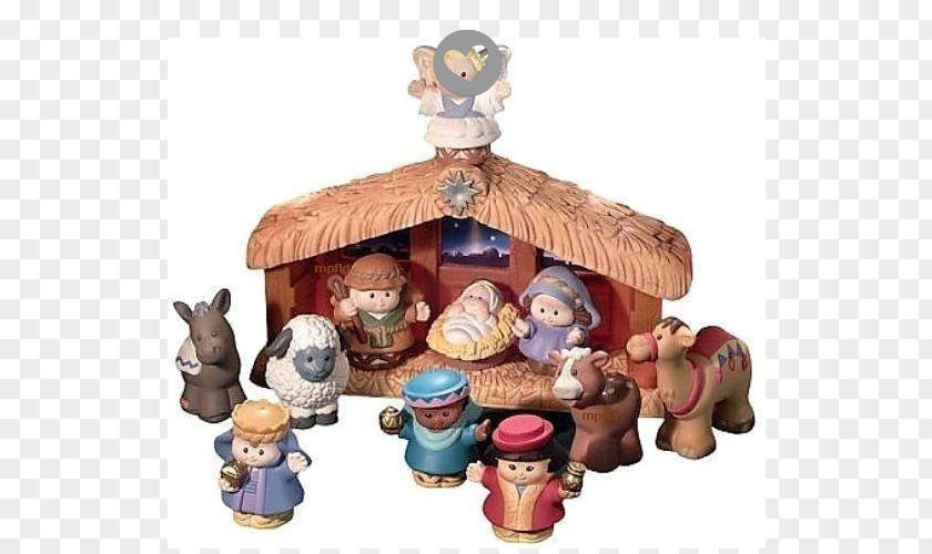 Toy Little People Christmas Nativity Of Jesus Scene PNG
