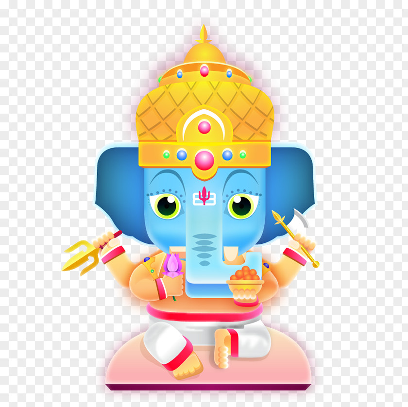 Ganesha Cartoon Clip Art PNG