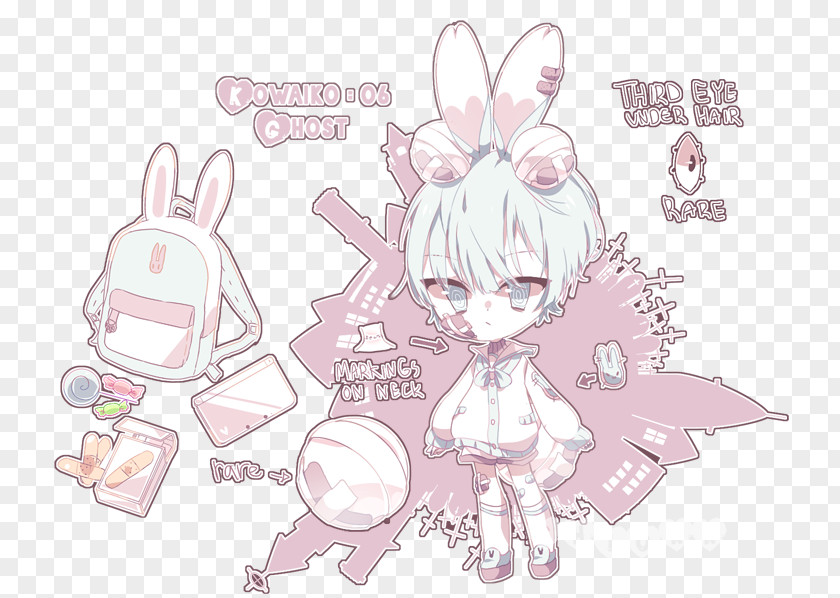 Ghost Wallpaper Band Easter Bunny Line Art Sketch PNG